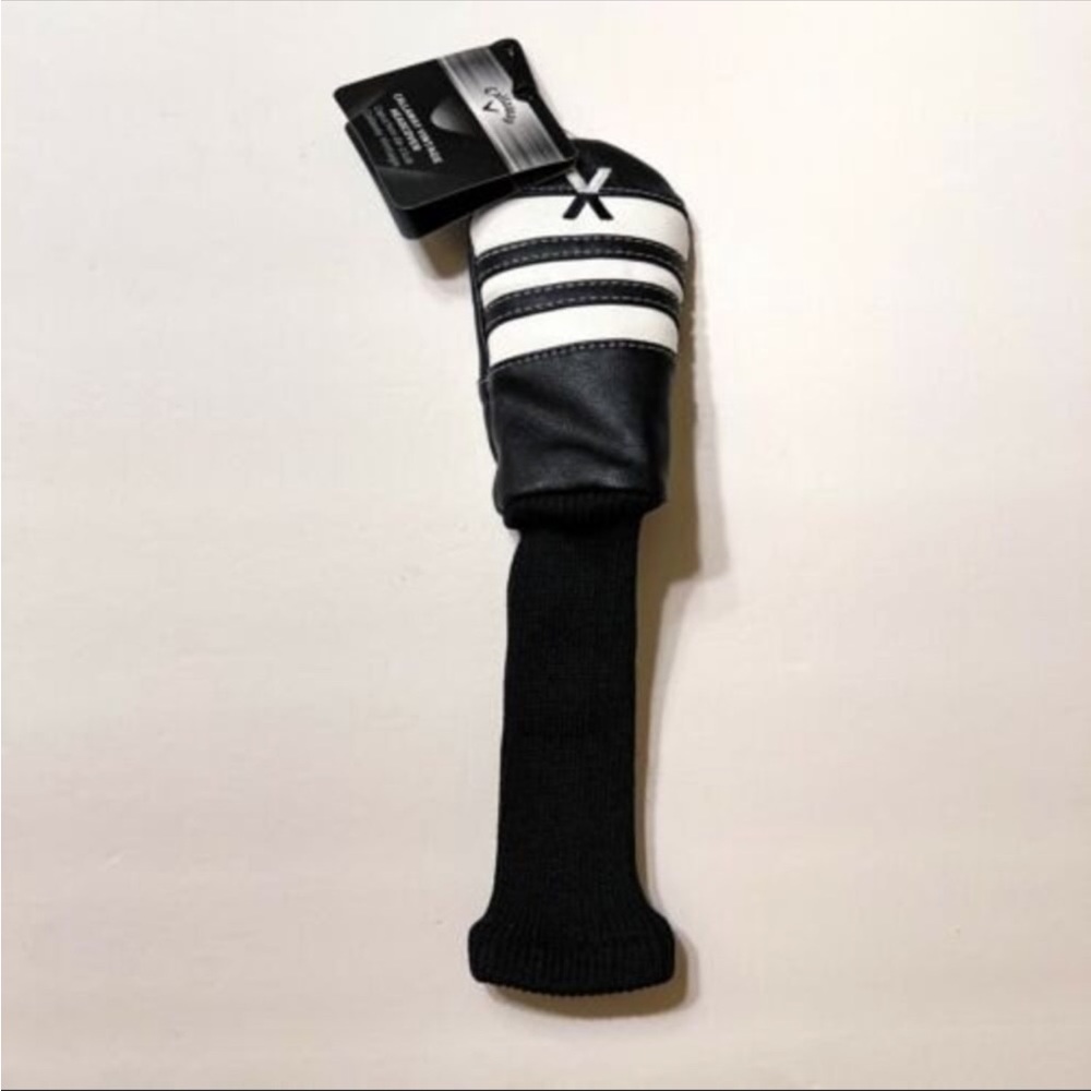 Callaway Vintage Hybrid Golf Head Cover Black White Golfing Headcover